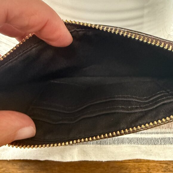 COACH GLITTER STAR WRISTLET WALLET CLUTCH BROWN  LMT EDITION SPARKLE - Picture 12 of 12